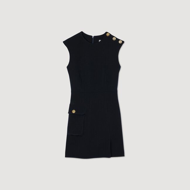 Short dress with buttons